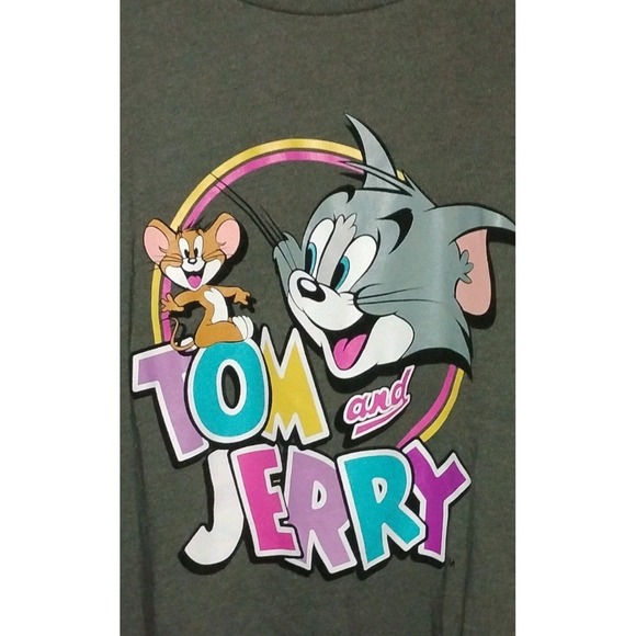 Other - Tom &‎ Jerry Boys 3XL T-shirt Grey Long Sleeve Cartoon Retro 50% Cotton Unisex